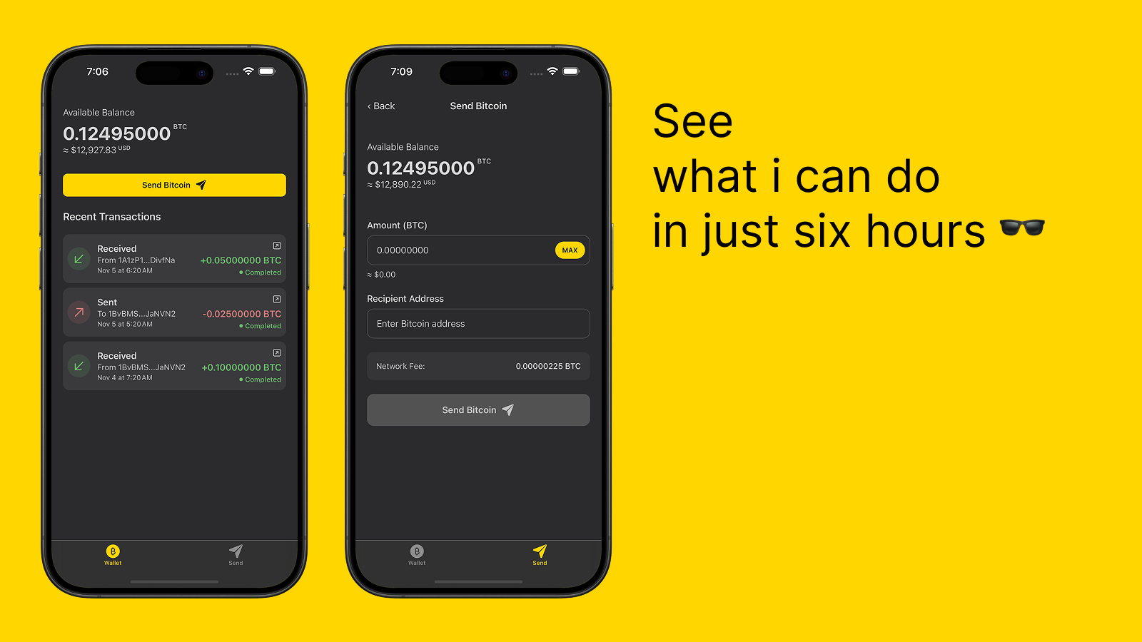 Six hour expo challenge